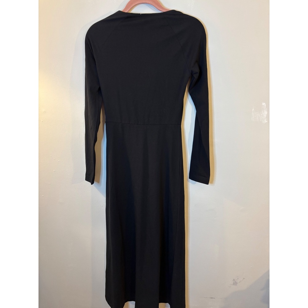 COS Black Long Sleeve Midi Dress XS Keyhole - Picture 6 of 6